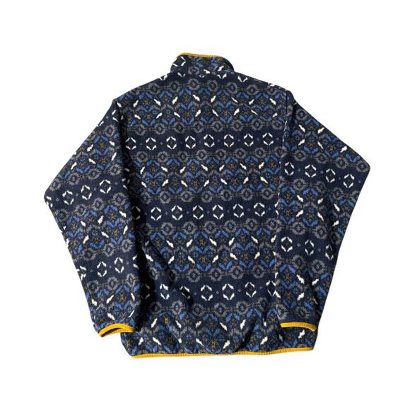 Patagonia Synchilla Snap-T Mens Tundra Cluster Fleece Sweater Sz Medium - Picture 2 of 5